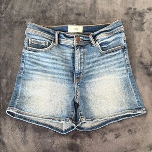BKE Parker Light Wash High-Rise Denim Shorts